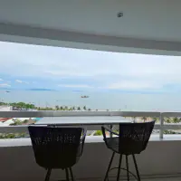 High-floor beachfront studio offering panoramic sea views, generous living space thumbnail