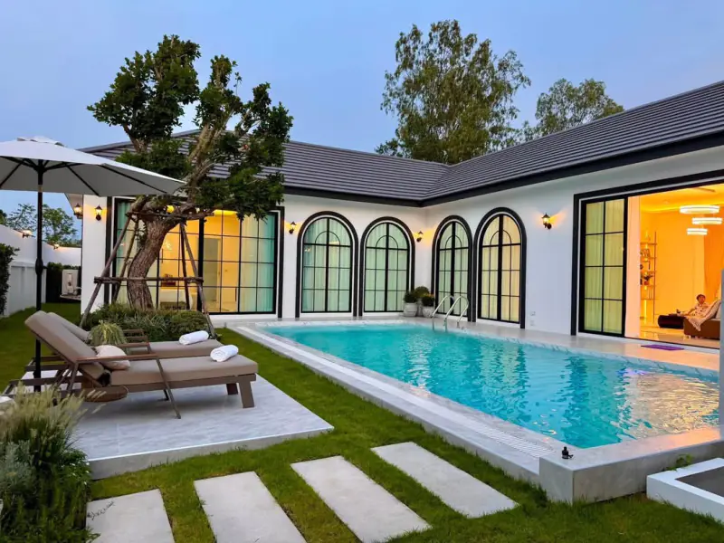 A luxurious Modern Classic pool villa