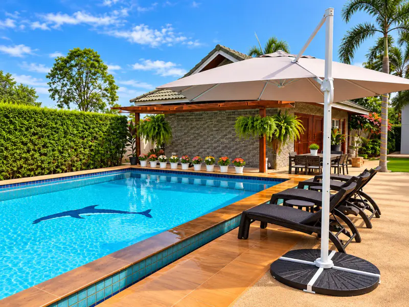 A Peaceful Tropical Pool Villa with Spacious Gardens North Pattaya