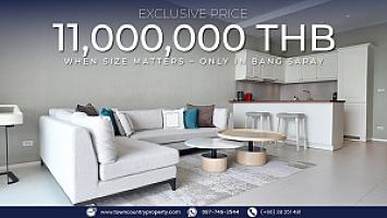 🏙️ When SIZE Matters – Only in Bang Saray –  in Bangsaray Heights Condominium