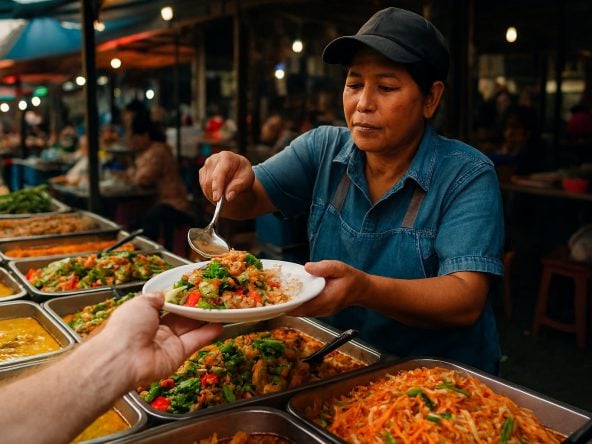 Pattaya vendor serve curry